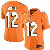 Nike Men & Women & Youth Dolphins 12 Bob Griese Orange Color Rush Limited Jersey,baseball caps,new era cap wholesale,wholesale hats